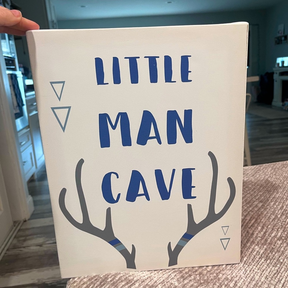 Little man cave wall decor